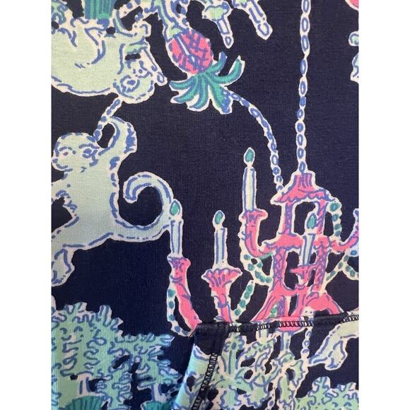 Girls Lilly Pulitzer Popover Size XL Navy Monkeys - Picture 3 of 5